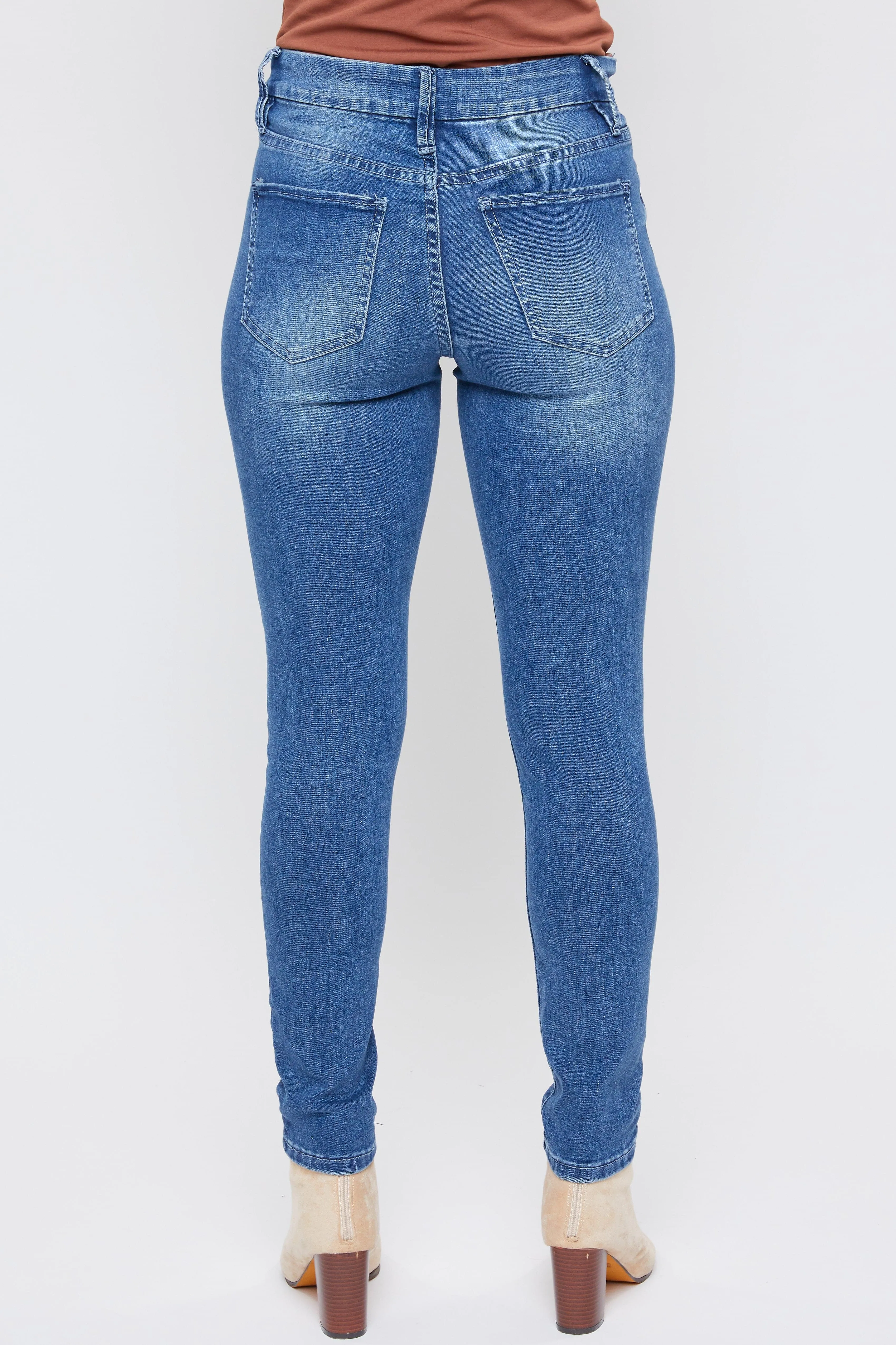 Women's Curvy Ultra High Rise Skinny Jeans sold by YMI product image thumbnail 5