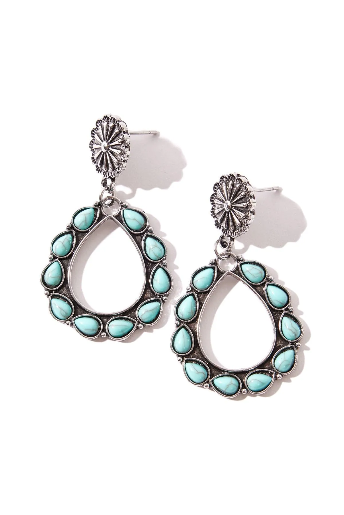 Faux Stone Statement Earrings sold by YMI