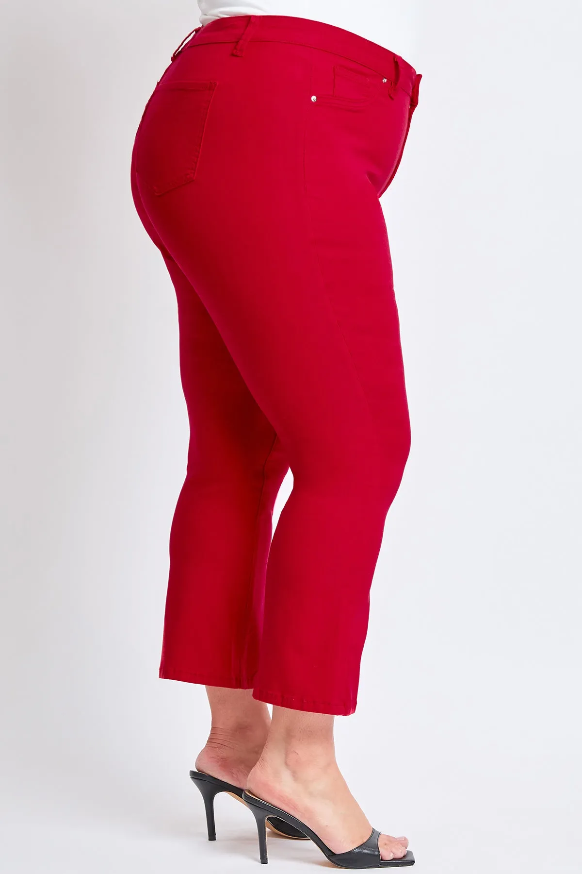 Women's Plus Hyperstretch Cropped Kick Flare Pants sold by YMI product image thumbnail 3