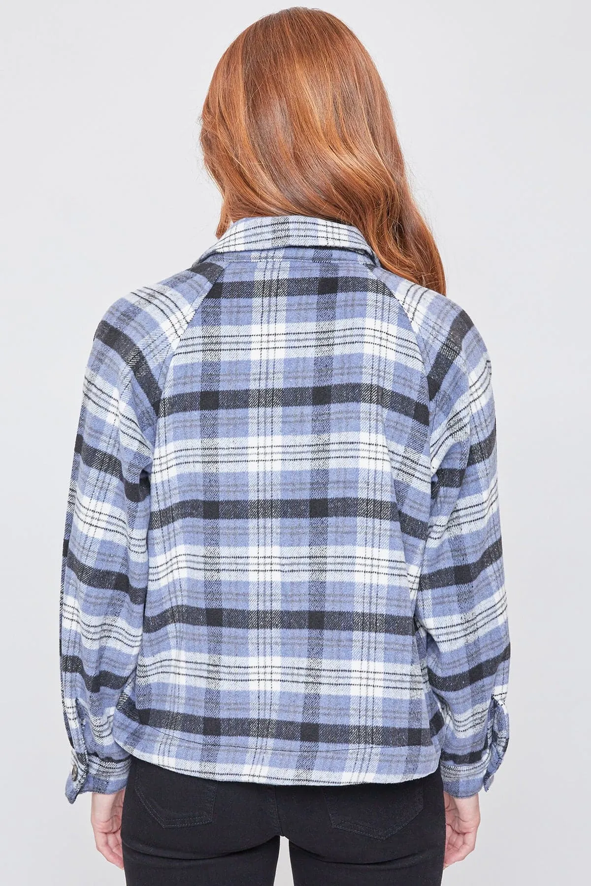 Women's Cropped Boxy Fit Shacket sold by YMI product image thumbnail 3