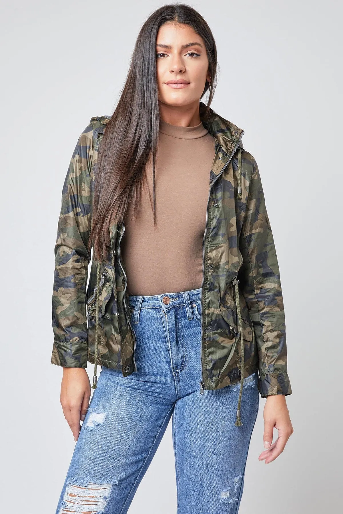 Women's Lightweight Windbreaker with Removable Hood Deal sold by YMI product image thumbnail 2