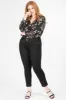 Women's Plus Size WannaBettaButt Optional Cuff Ankle Jeans sold by YMI