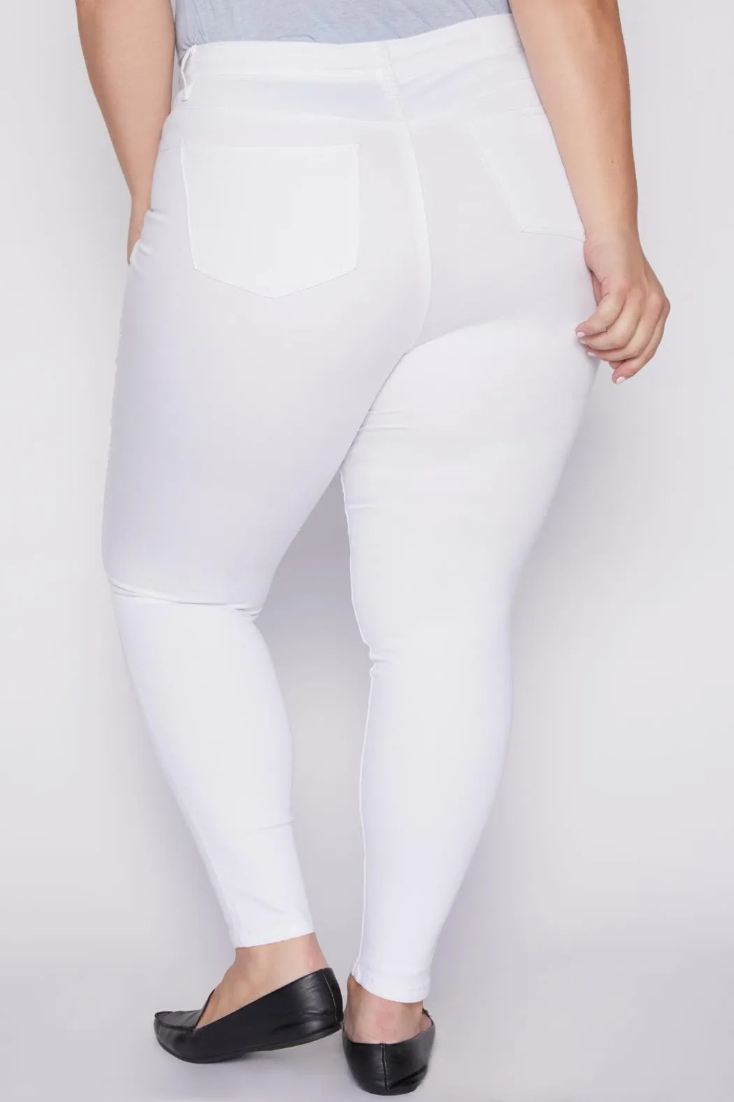 Women's Plus Size High Rise Skinny Jeans sold by YMI product image thumbnail 4