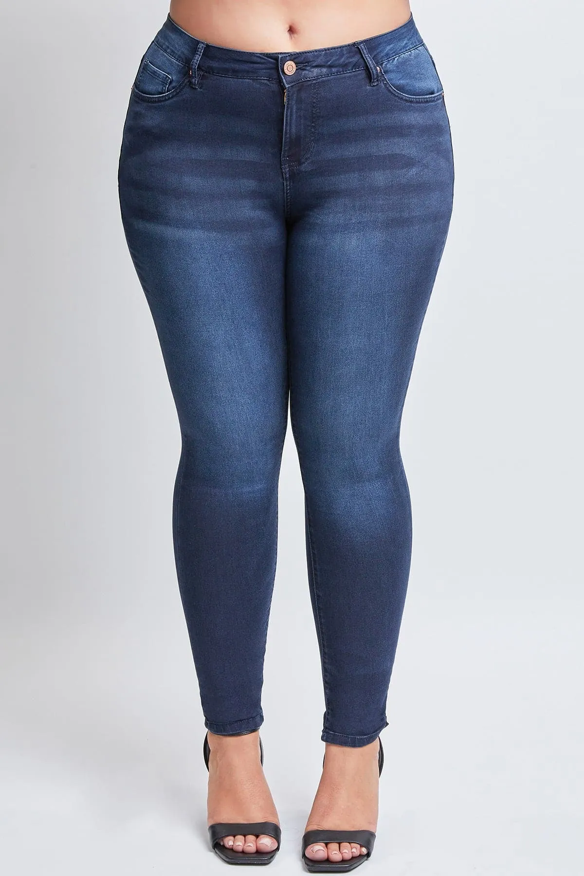 Women's Plus Essential HyperDenim Skinny Jeans sold by YMI product image thumbnail 2