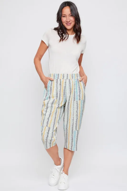 Women's Pull-On Capris With Big Pocket Detail sold by YMI