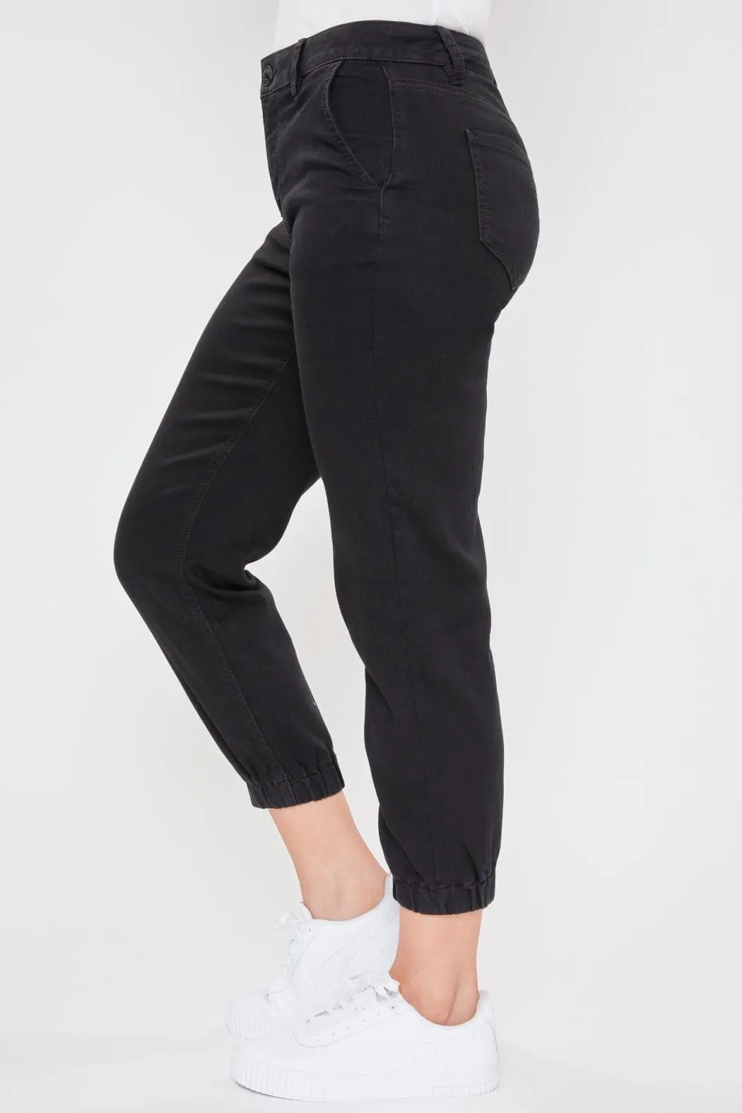 Women's Petite Mid Rise Joggers With Elastic Hem sold by YMI product image thumbnail 3