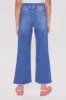 Girls Millie Dream  Elastic Back Wide Leg Fray Hem Jeans sold by YMI