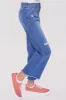 Girls Millie Dream  Elastic Back Wide Leg Fray Hem Jeans sold by YMI