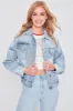 Rubi's Pick - Women's 80's Style Denim Jacket With Elastic Hem sold by YMI