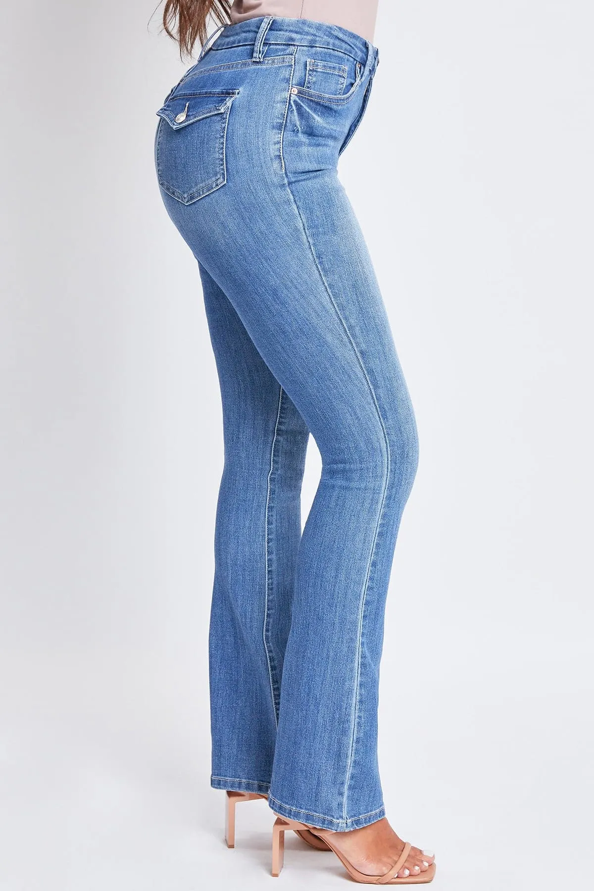 Women's Curvy Fit Ultra High Rise Bootcut Jeans sold by YMI product image thumbnail 3