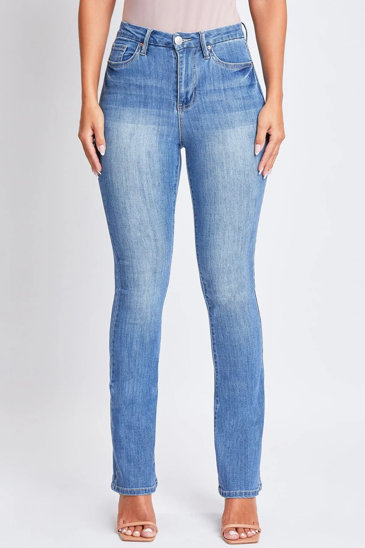 Women's Curvy Fit Ultra High Rise Bootcut Jeans sold by YMI product image thumbnail 2