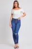 Women's Sustainable WannaBettaButt Button Fly Skinny Jeans sold by YMI