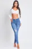 Women's Sustainable Essential Distressed Skinny Jean sold by YMI
