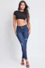 Women's Sustainable Essential Distressed Skinny Jean sold by YMI