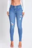Women's Sustainable Essential Distressed Skinny Jean sold by YMI