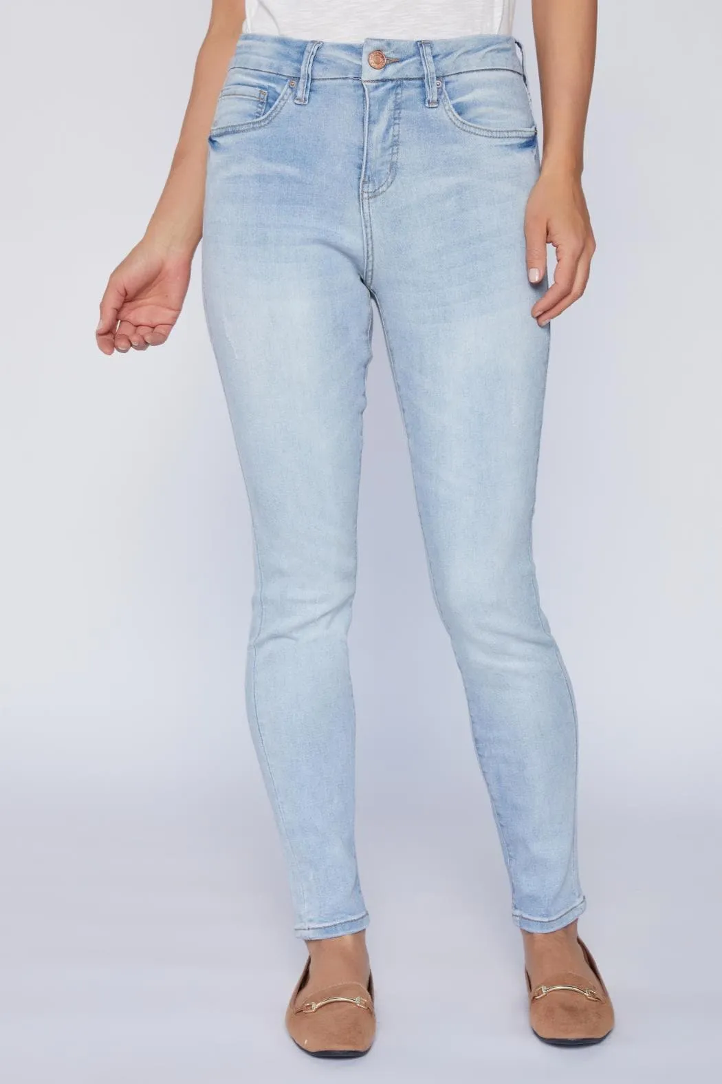 Women's Curvy Fit High Rise Skinny Sustainable Jean sold by YMI product image thumbnail 2