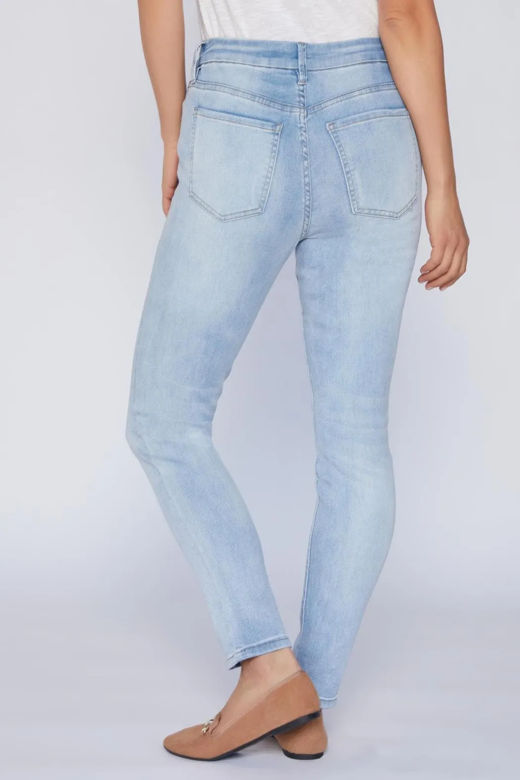 Women's Curvy Fit High Rise Skinny Sustainable Jean sold by YMI product image thumbnail 4