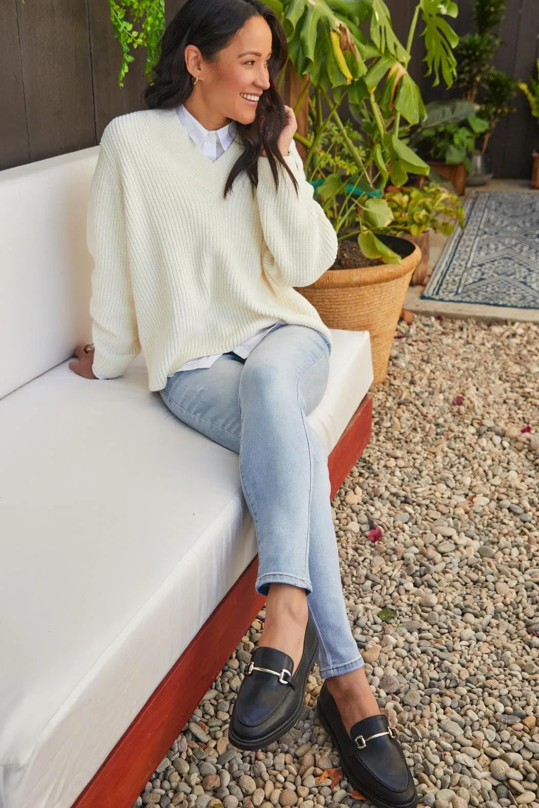 Women's Curvy Fit High Rise Skinny Sustainable Jean sold by YMI