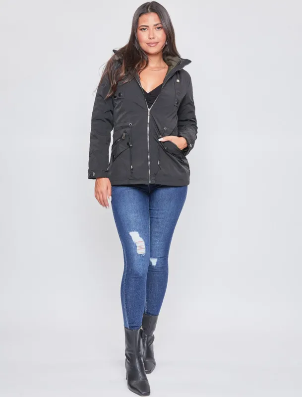 Women's Winter Puffer Lined Shell Jacket sold by YMI