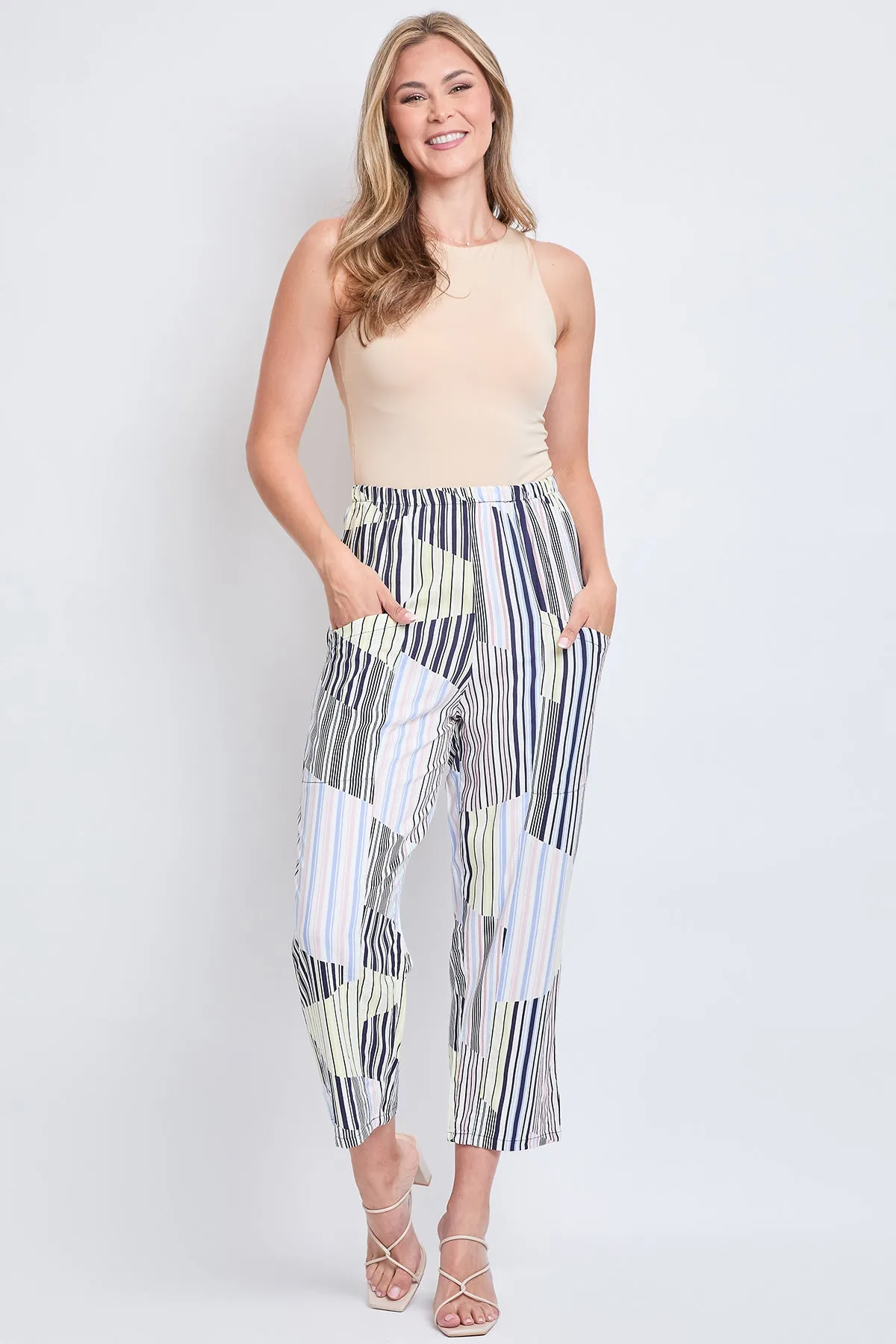 Women's Pull-On Relaxed High Rise Pant sold by YMI product image thumbnail 3