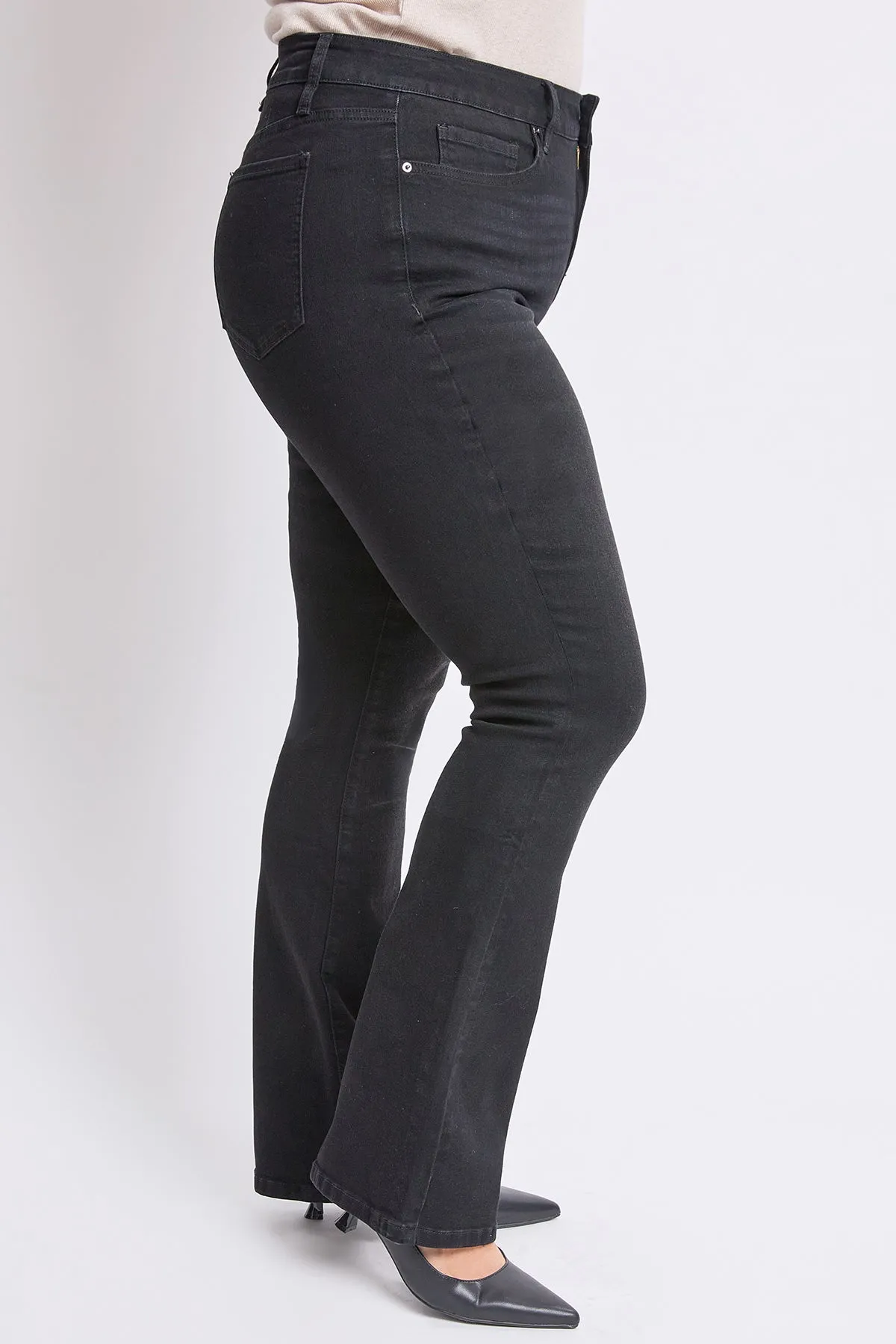 Women's Plus High Rise Slim Bootcut Jeans sold by YMI product image thumbnail 3