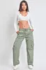 Women's Mid Rise Pull On Cargo Pants sold by YMI