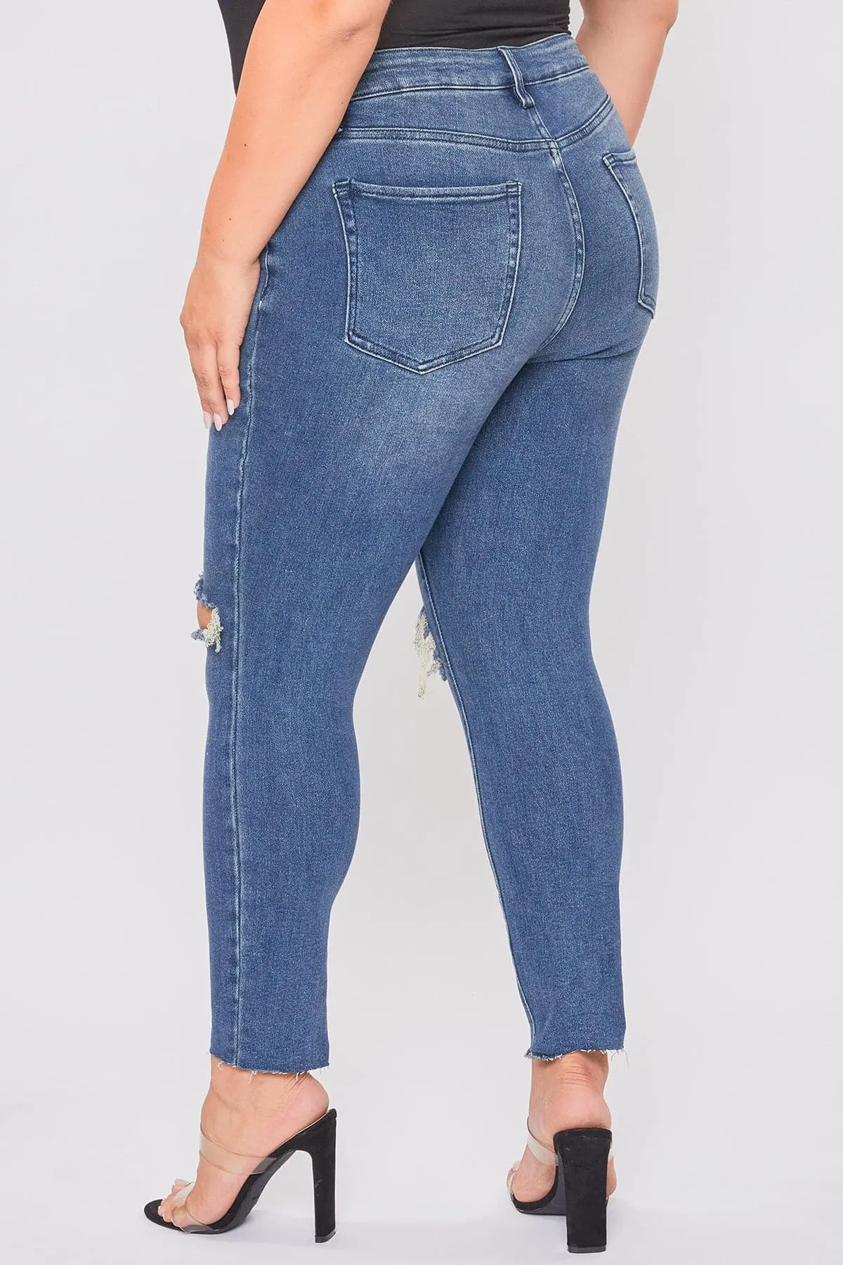 Women's Plus Dream Ankle Jeans sold by YMI product image thumbnail 4