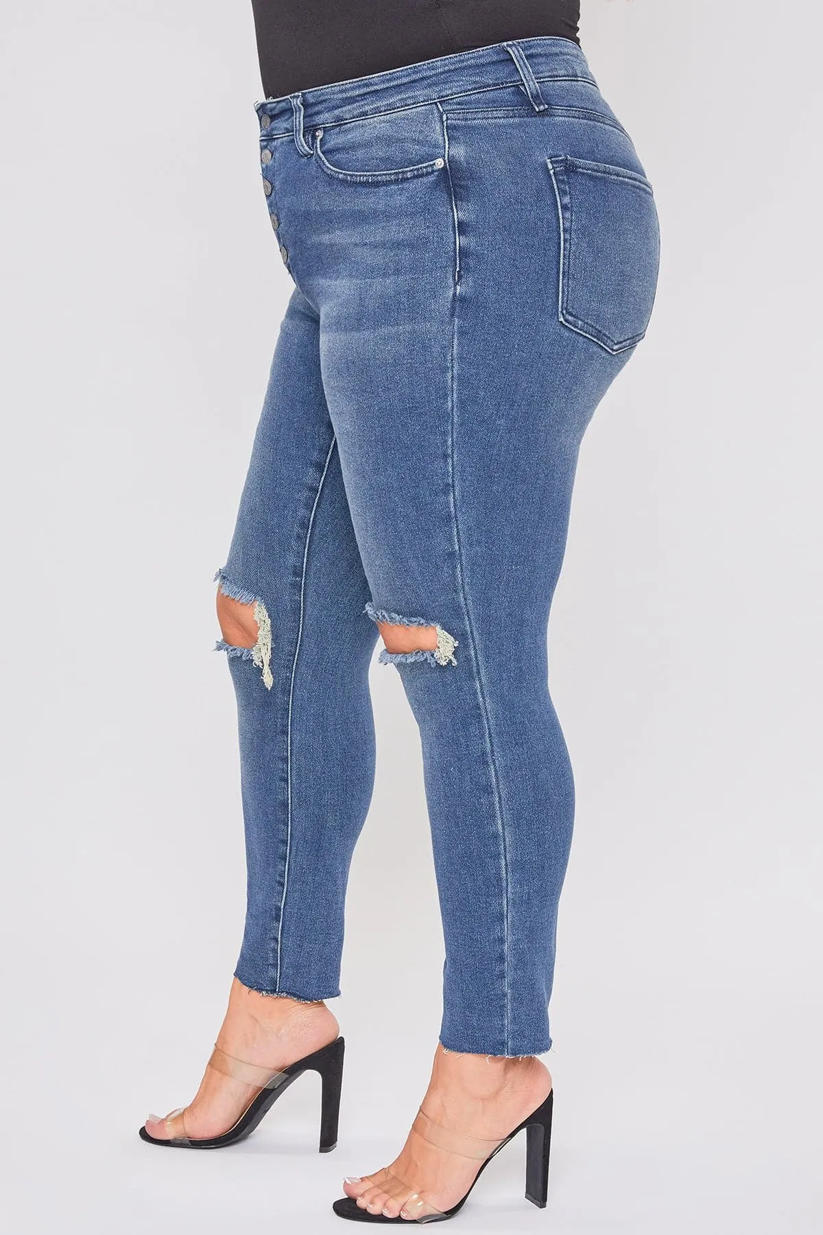 Women's Plus Dream Ankle Jeans sold by YMI product image thumbnail 3