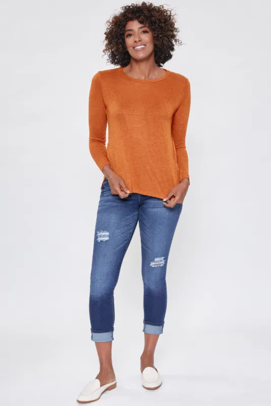 Women's Textured And Cozy Long Sleeve Tee Deal sold by YMI