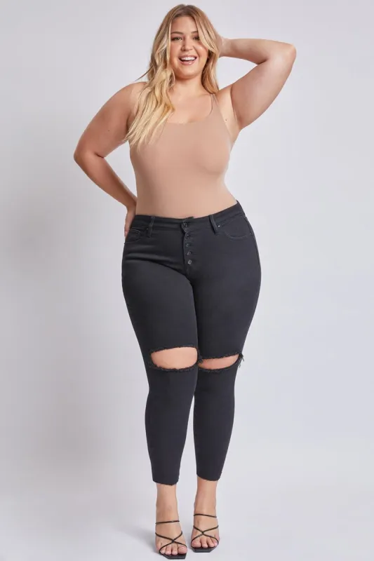 Plus Size Women's Dream Ankle Jeans sold by YMI