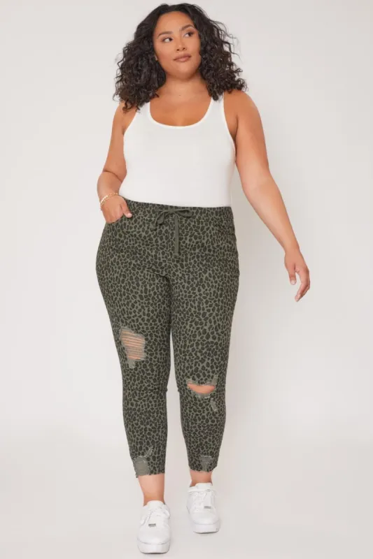Women's Plus Size High Rise Ankle Jogger sold by YMI