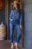 Women's Curvy Fit High Rise Skinny Jeans sold by YMI