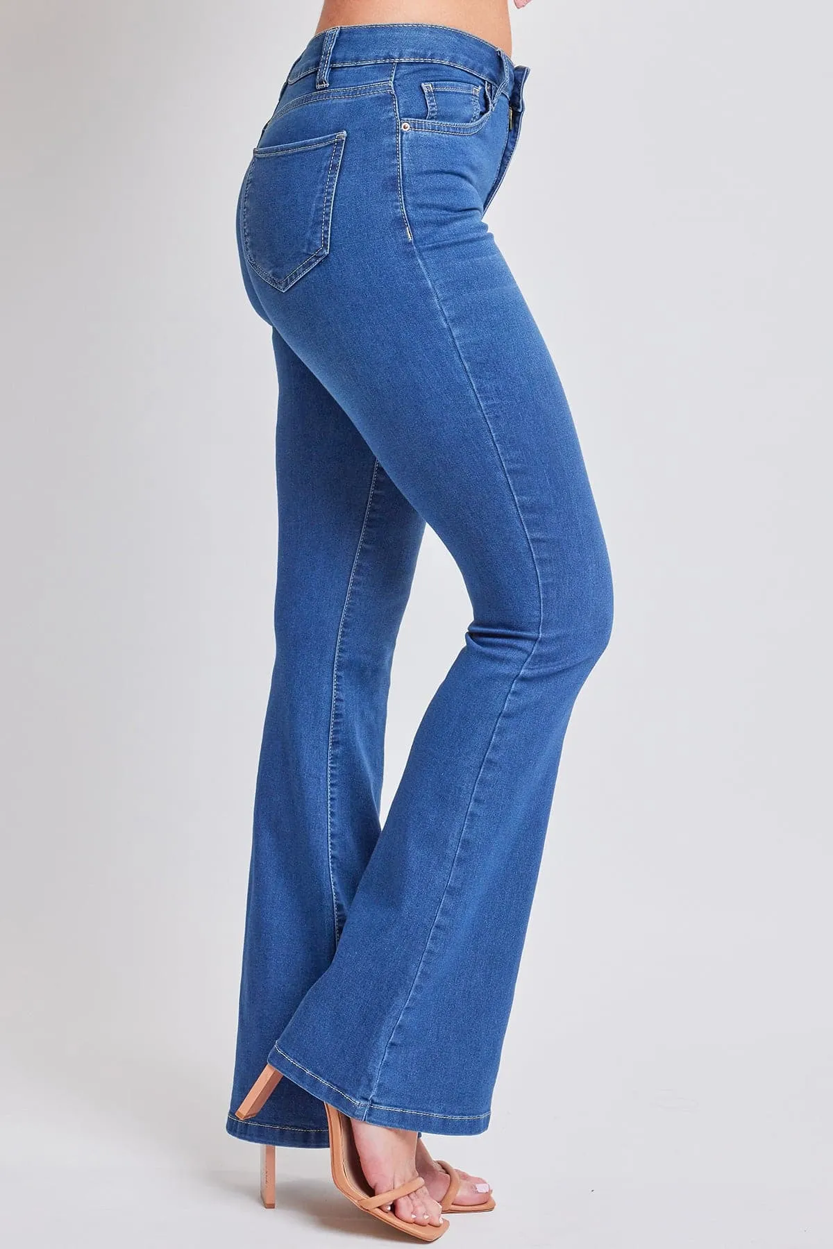 Women's Essential HyperDenim Flare Jeans With Regular Inseam sold by YMI product image thumbnail 3