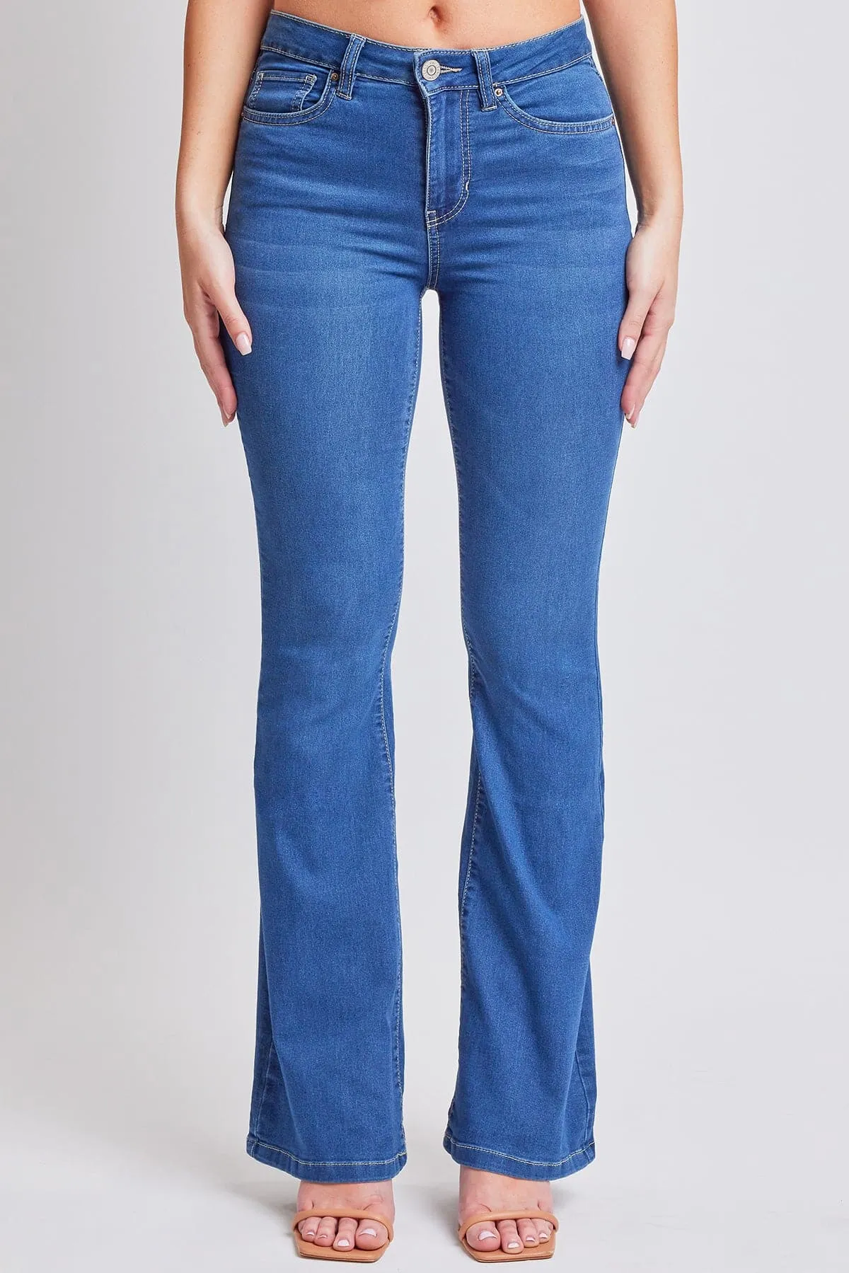 Women's Essential HyperDenim Flare Jeans With Regular Inseam sold by YMI product image thumbnail 2