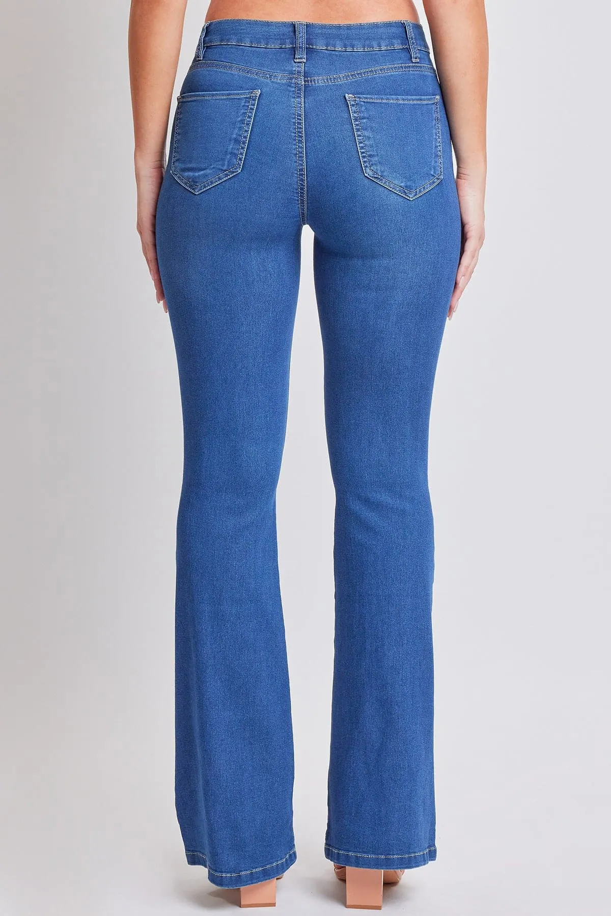 Women's Essential HyperDenim Flare Jeans With Regular Inseam sold by YMI product image thumbnail 4