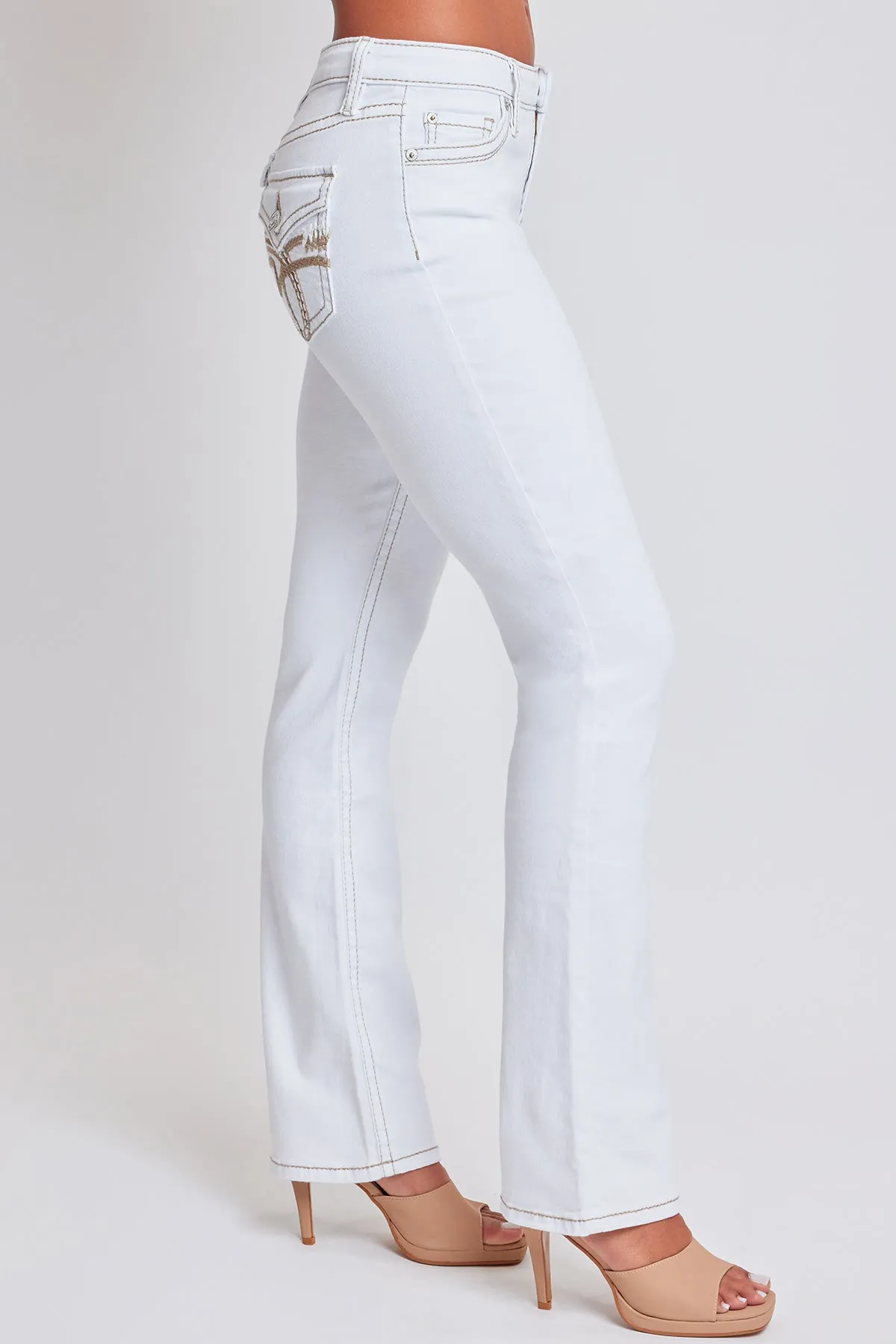 Women’s Premium Heavy Stitch Mid-Rise Bootcut Jeans sold by YMI product image thumbnail 5