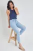 Women's Vintage 2 Button Ankle Jean With Side Slits sold by YMI