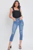Women's Sustainable Vintage Straight Ankle Jeans sold by YMI