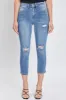 Women's Sustainable Vintage Straight Ankle Jeans sold by YMI