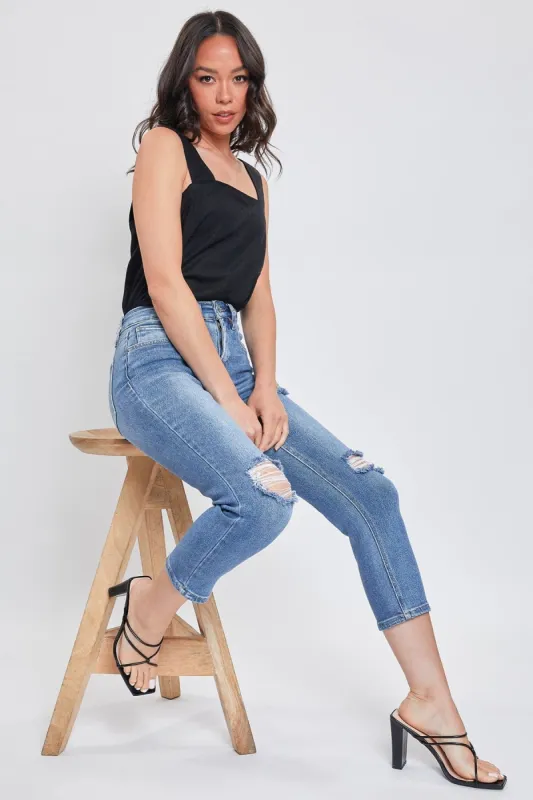 Women's Sustainable Vintage Straight Ankle Jeans sold by YMI