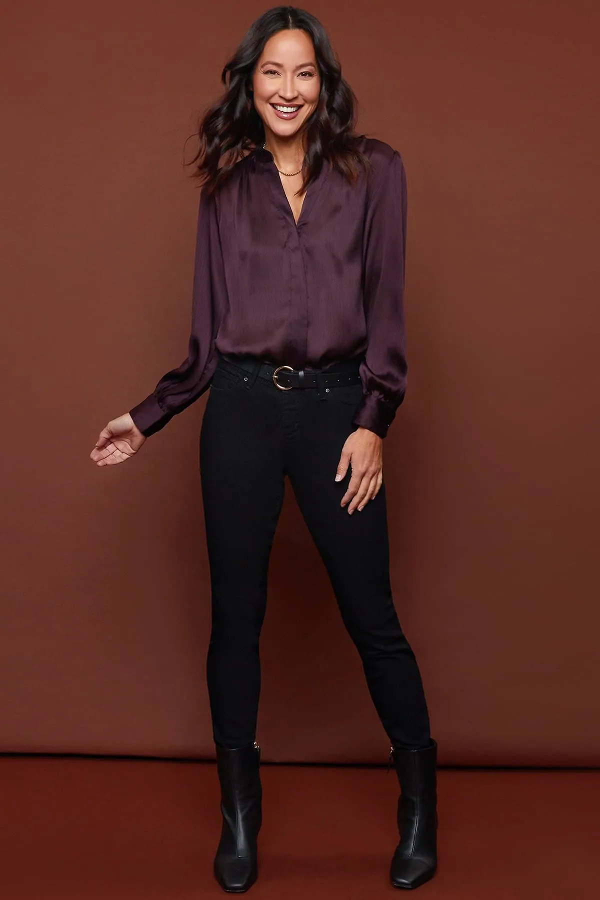 Women's Secrets Mid Rise Skinny Jean sold by YMI