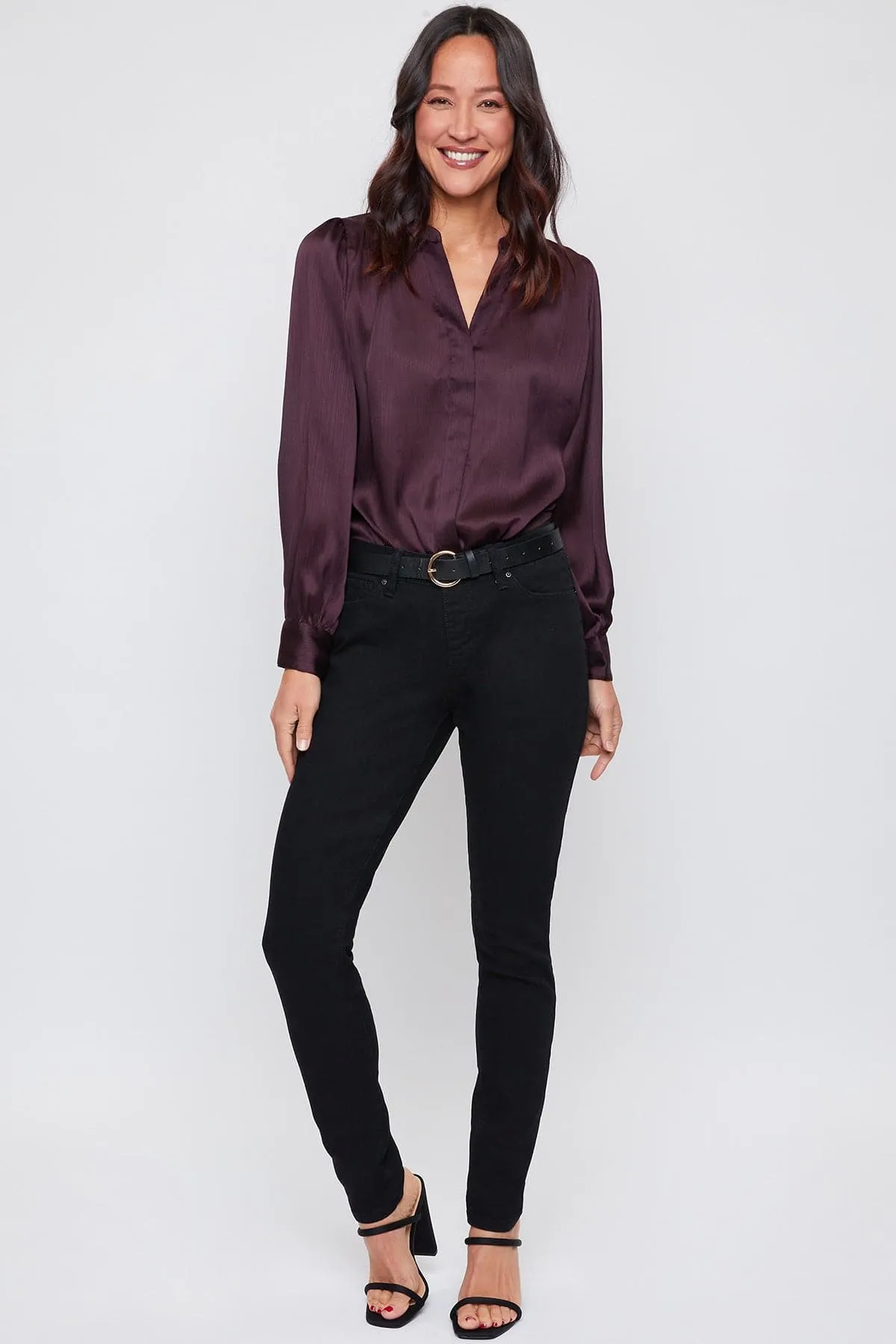 Women's Secrets Mid Rise Skinny Jean sold by YMI product image thumbnail 3