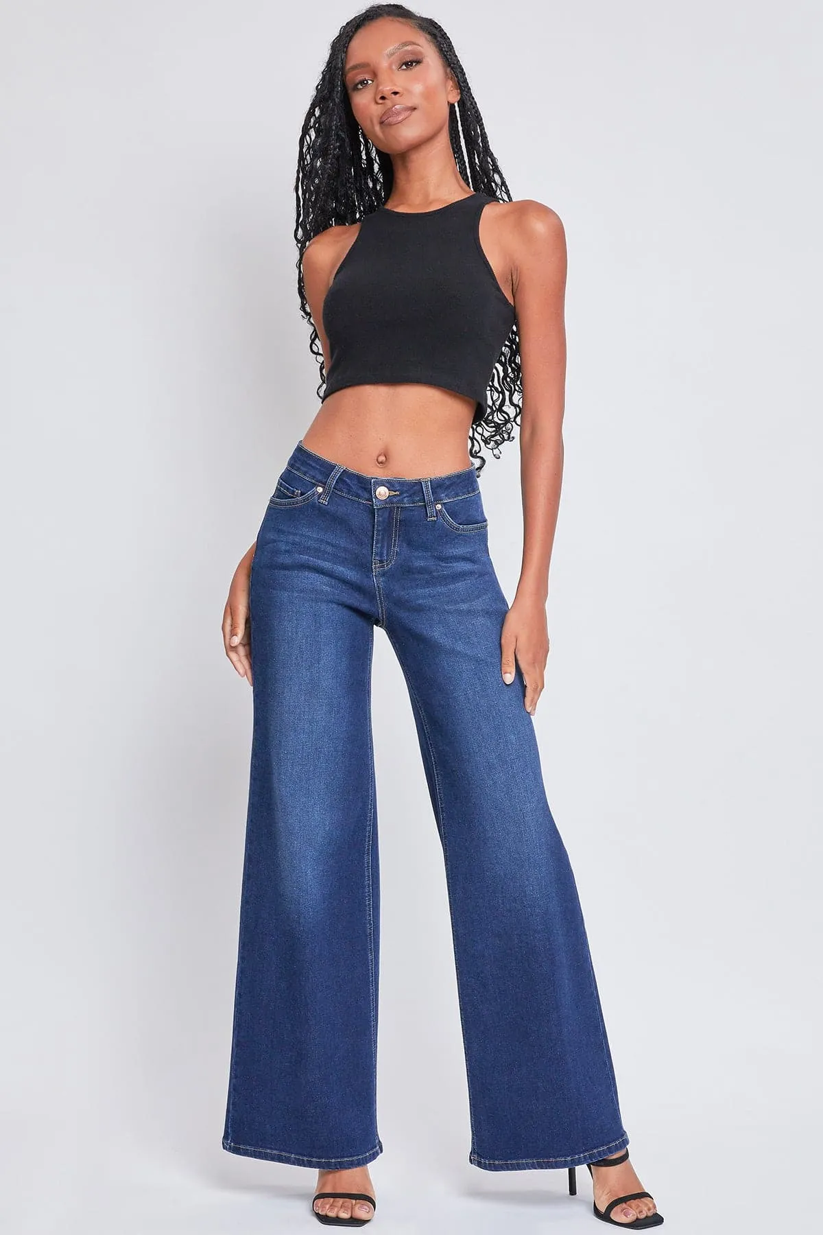 Women's Essential Low Rise Wide Leg Jeans sold by YMI product image thumbnail 5