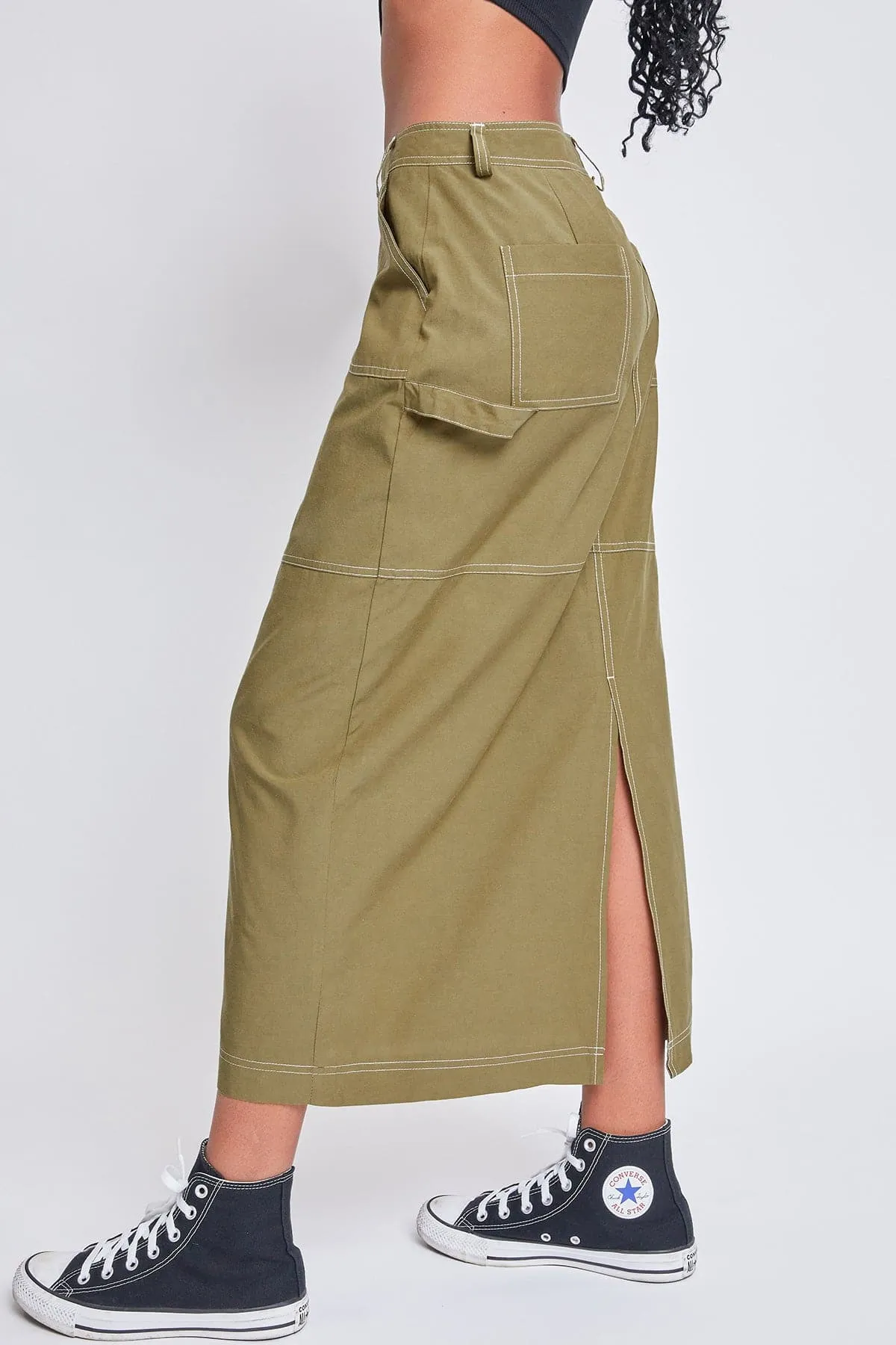 Women's Cargo Maxi Skirt sold by YMI product image thumbnail 5
