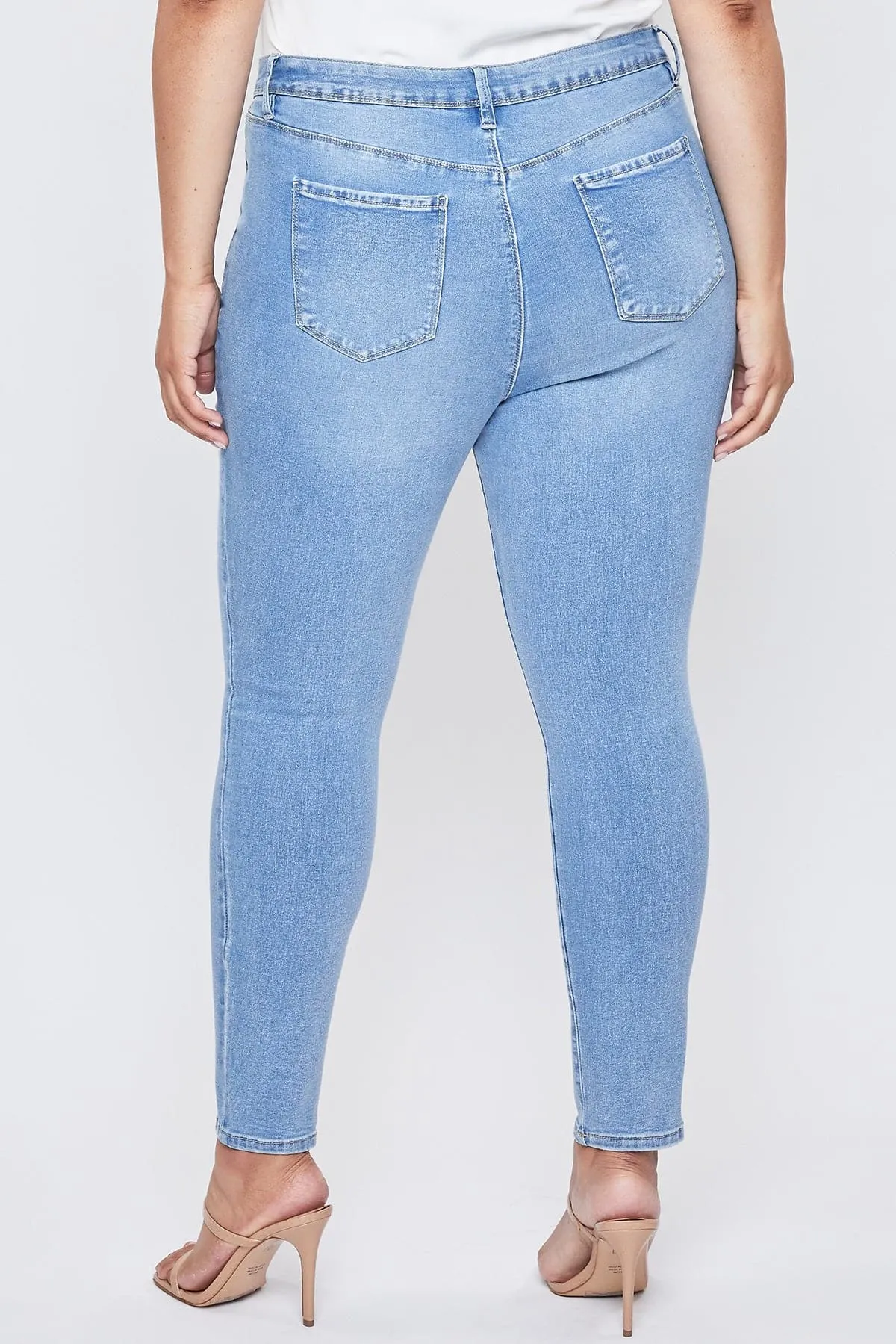 Women's Plus Size Tummy Control High Rise Skinny Jean sold by YMI product image thumbnail 4