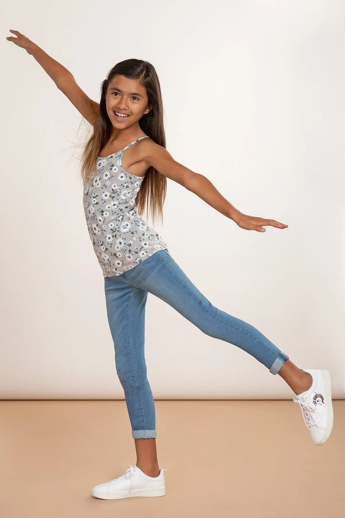 Girls Versatile Cuff Skinny Jeans sold by YMI product image thumbnail 5