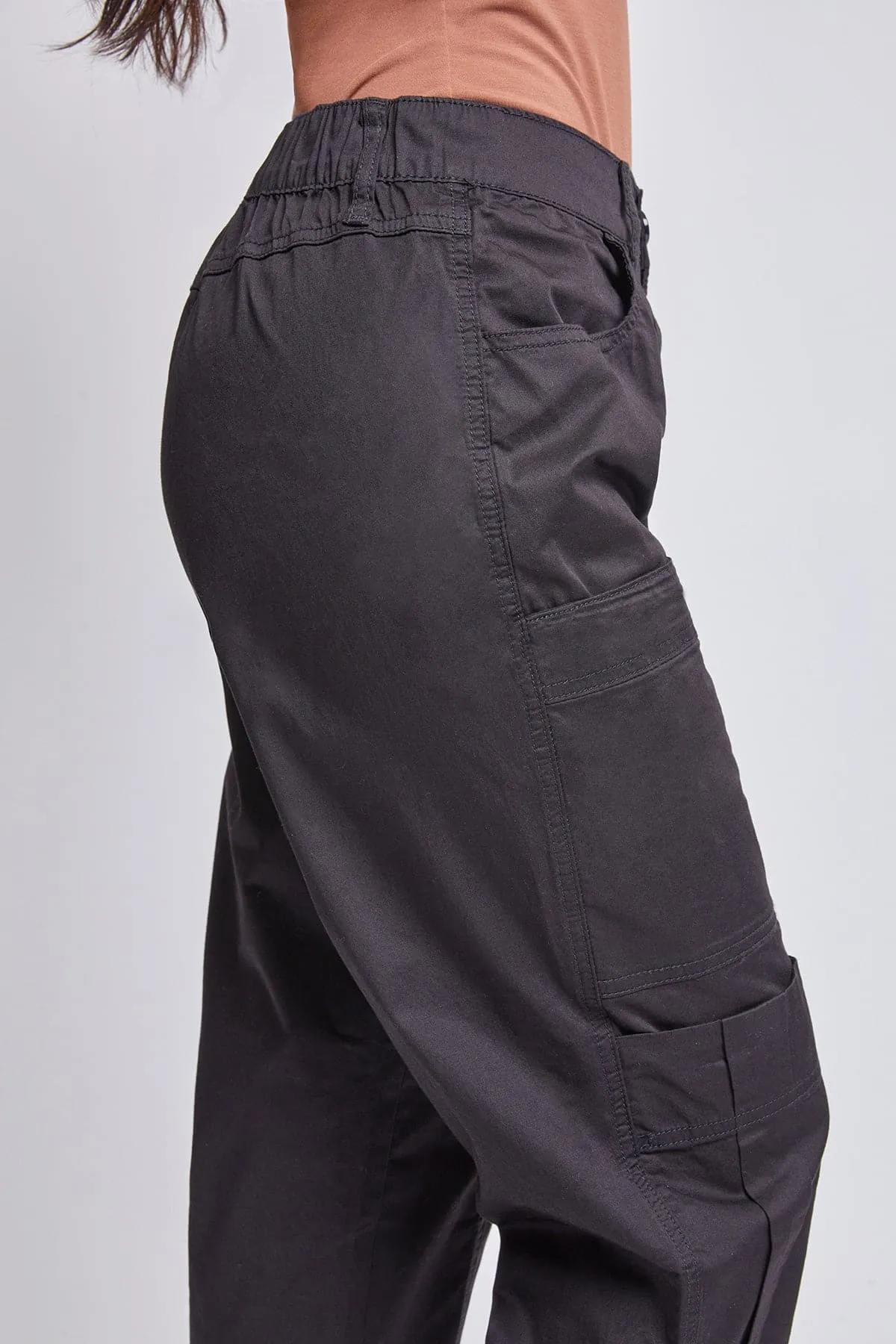 Women's Wide Cargo Pants with Roll Tab Hem sold by YMI product image thumbnail 4