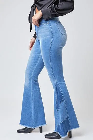 Women's Sustainable Block Panel Flare Jeans sold by YMI product image thumbnail 3