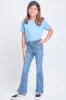 Girls Rylee Patch Pocket Flare Jeans sold by YMI