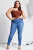 Women's Plus Essential Sustainable Skinny Jeans sold by YMI